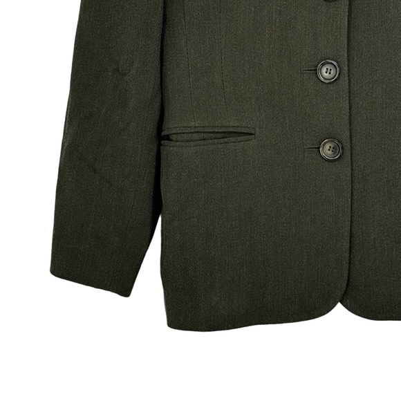 *Women’s Vintage Embassy Row Petites Size 2 Petite Brown 3 Button Blazer Jacket - Picture 4 of 7